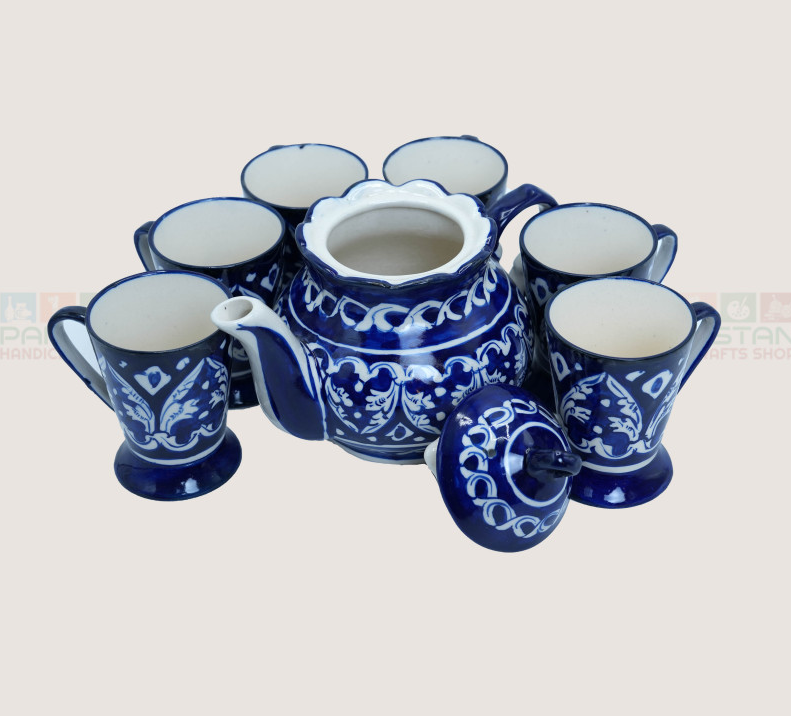 Akakhail Blue pottery Kawa Set
