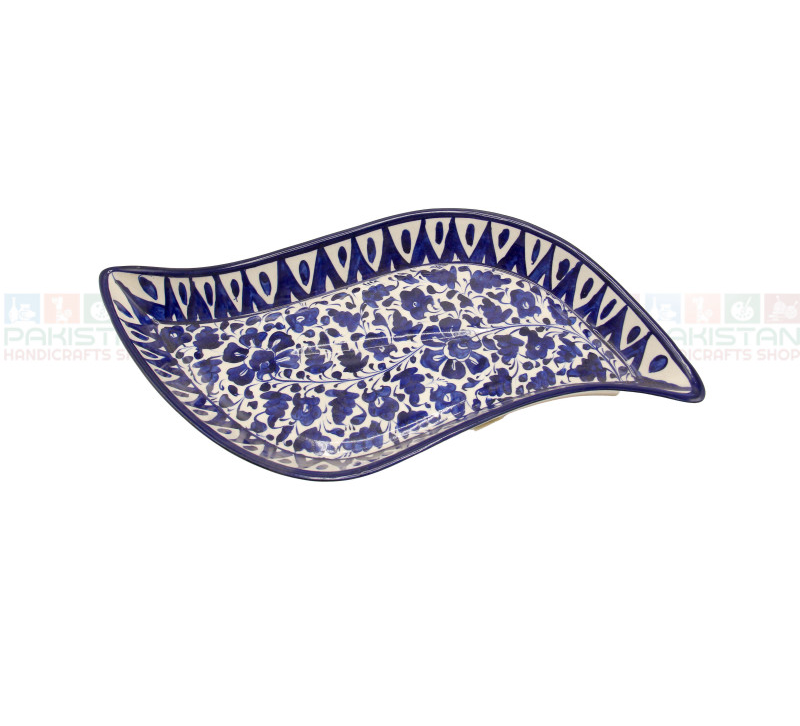 Blue Pottery Cut dish