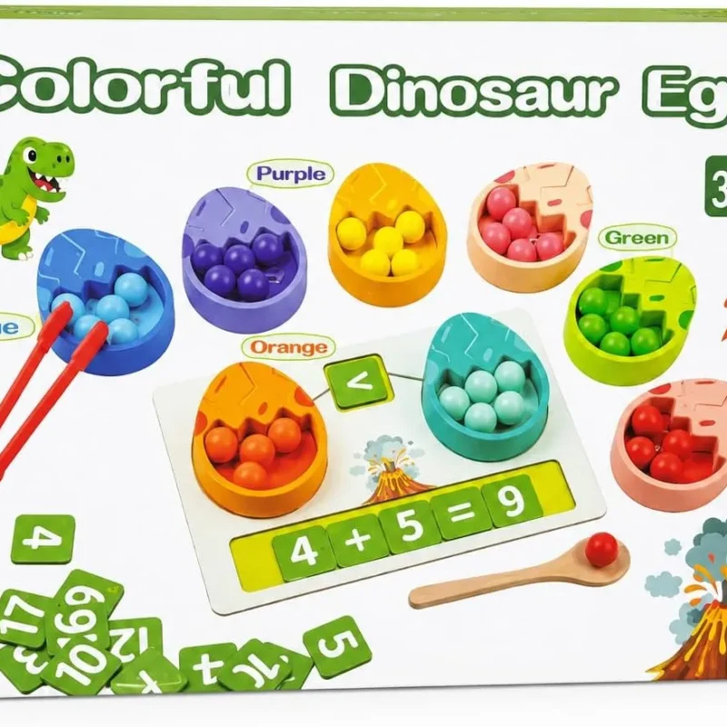 8 Colorful Dinosaur Egg