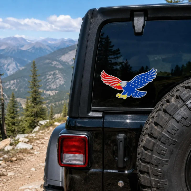 US Flag Eagle Reflector